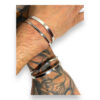 Pulseira Glamour aço prateado