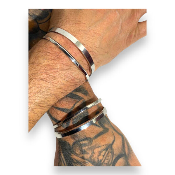 Pulseira Glamour aço prateado